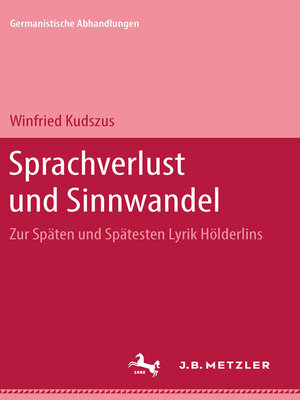 cover image of Sprachverlust und Sinnwandel